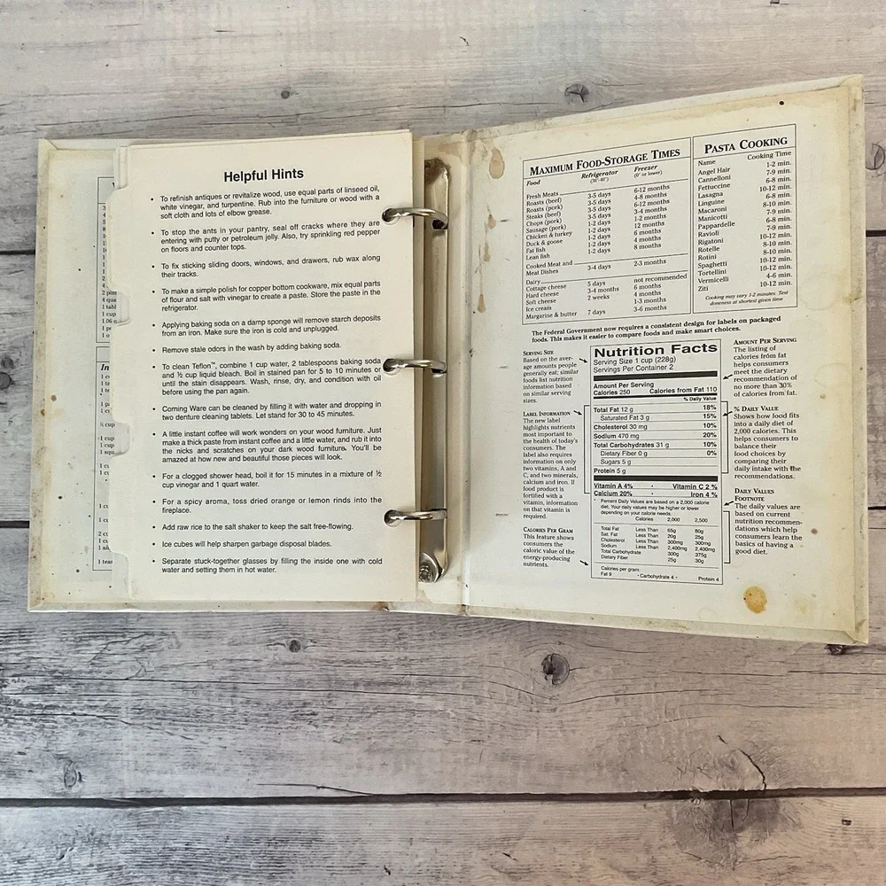 Taste Of Heaven Cookbook Newcastle Christian Church 2001‎ Oklahoma 3 Ring Binder